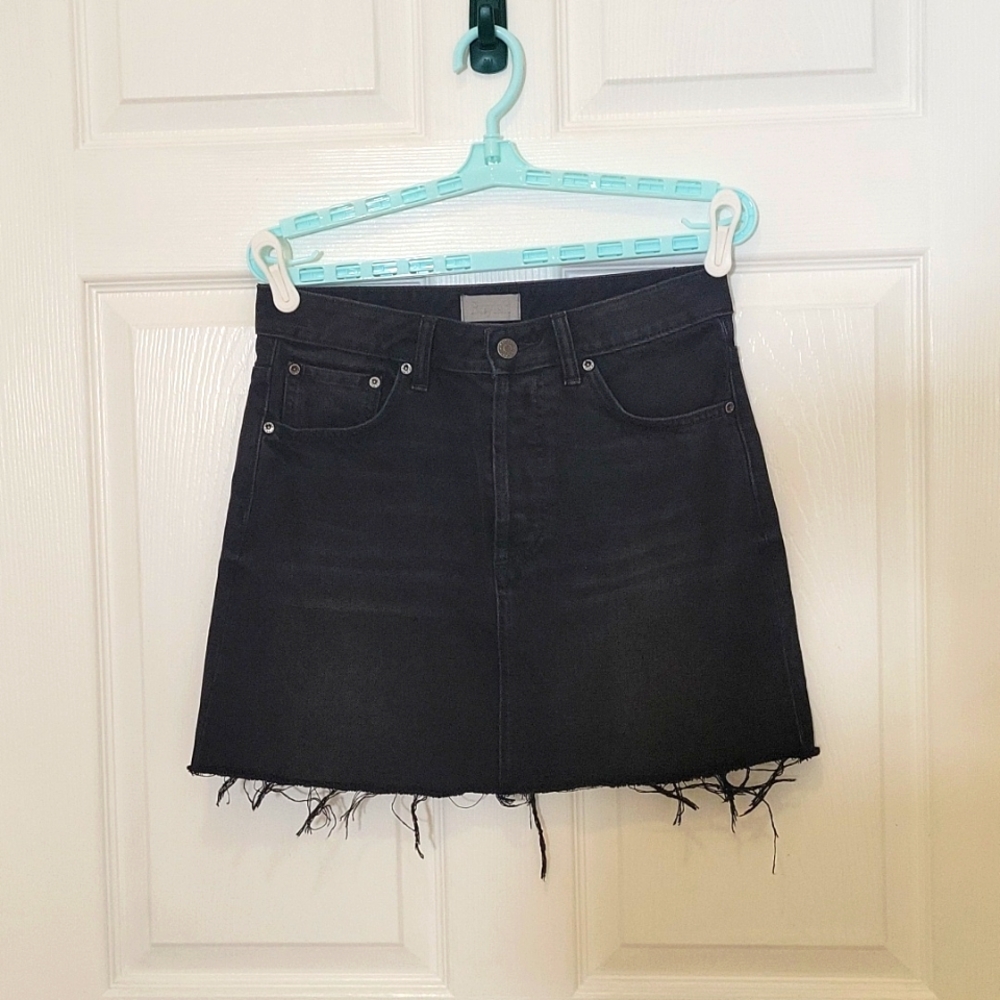 Boyish Corey The Hustler black and gray   denim skirt size 27